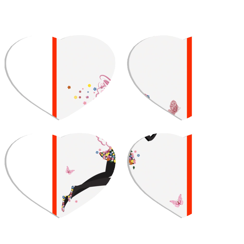 Магнитные фотопазлы Сердце 50 на 50 набор 4 штуки 