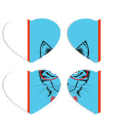 Магнитные фотопазлы Сердце 50 на 50 набор 4 штуки 