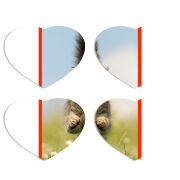 Магнитные фотопазлы Сердце 50 на 50 набор 4 штуки 