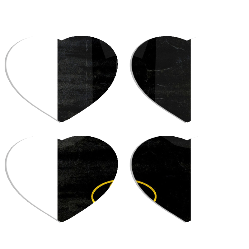 Магнитные фотопазлы Сердце 50 на 50 набор 4 штуки 