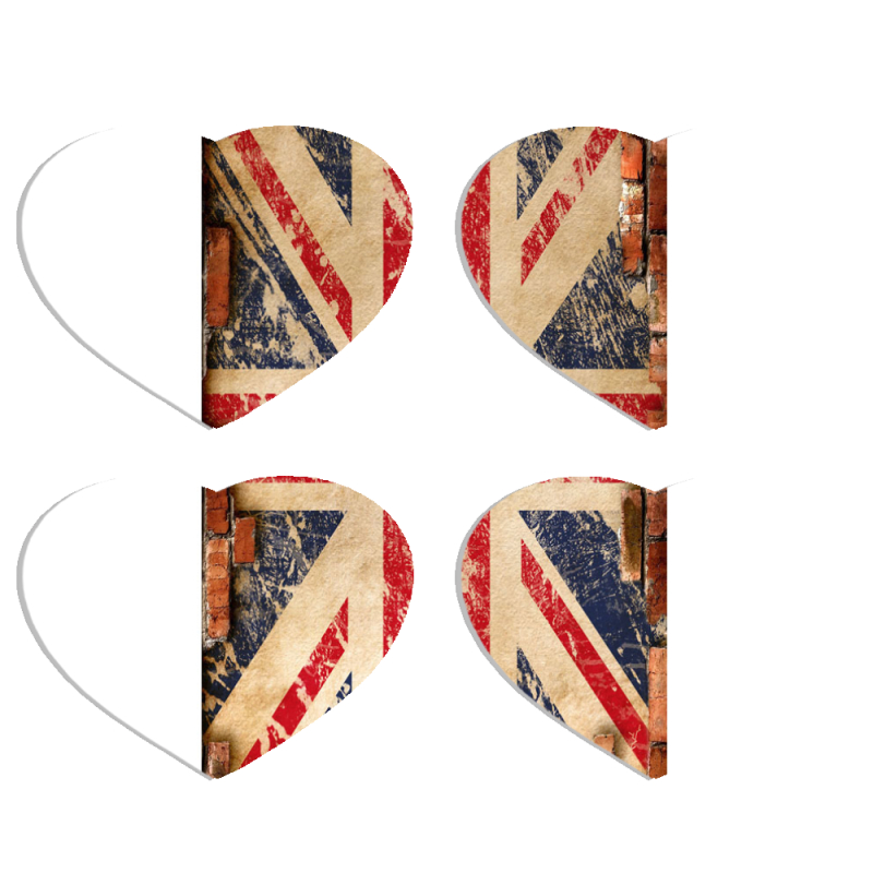 Магнитные фотопазлы Сердце 50 на 50 набор 4 штуки 