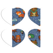 Магнитные фотопазлы Сердце 50 на 50 набор 4 штуки 