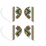 Магнитные фотопазлы Сердце 50 на 50 набор 4 штуки 