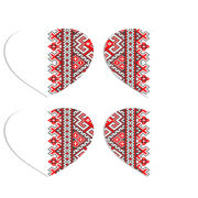 Магнитные фотопазлы Сердце 50 на 50 набор 4 штуки 