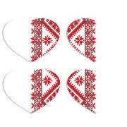 Магнитные фотопазлы Сердце 50 на 50 набор 4 штуки 