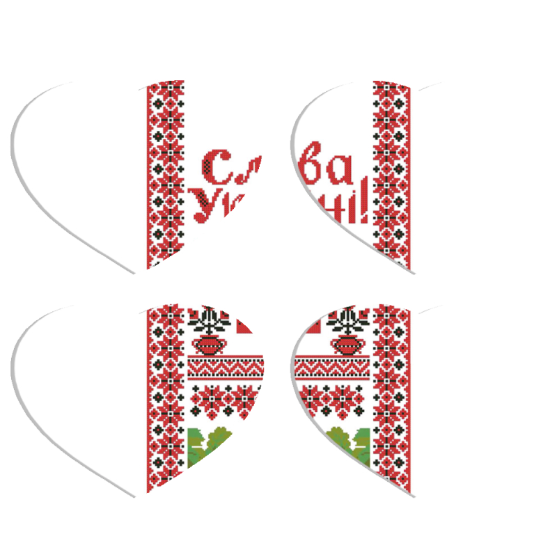 Магнитные фотопазлы Сердце 50 на 50 набор 4 штуки 