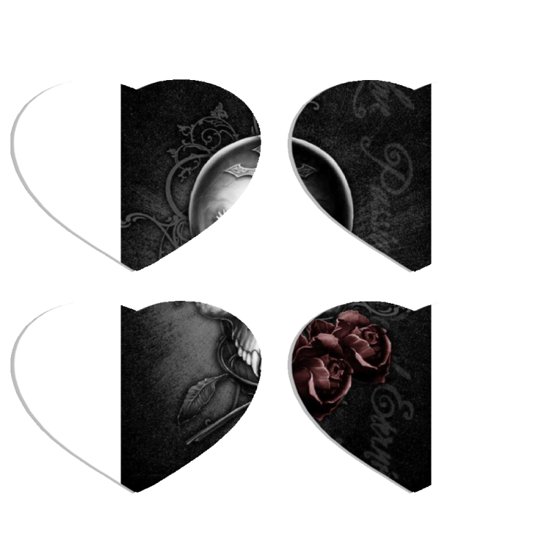 Магнитные фотопазлы Сердце 50 на 50 набор 4 штуки 