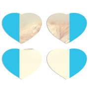 Магнитные фотопазлы Сердце 50 на 50 набор 4 штуки 