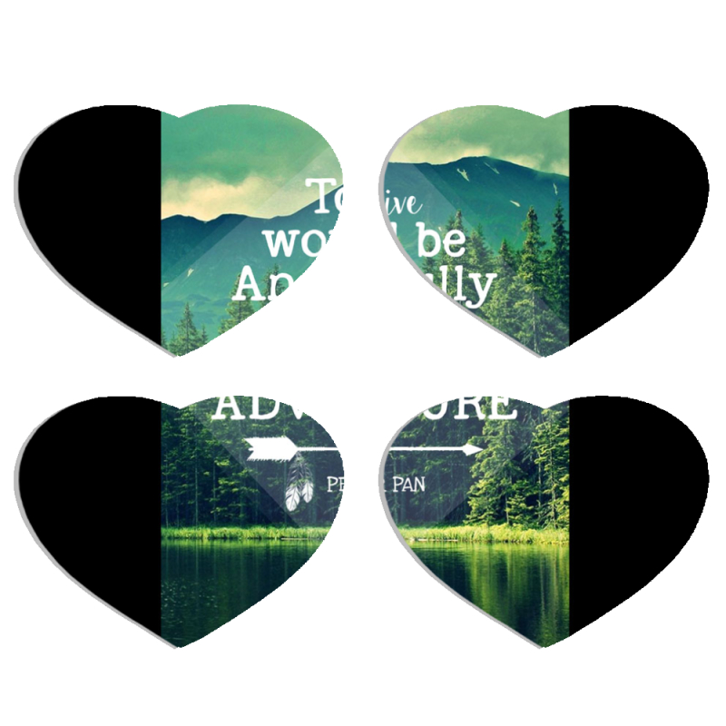 Магнитные фотопазлы Сердце 50 на 50 набор 4 штуки 