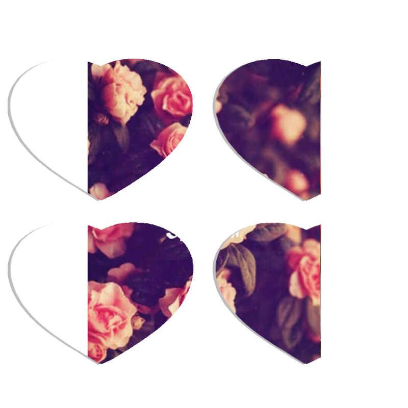 Магнитные фотопазлы Сердце 50 на 50 набор 4 штуки 