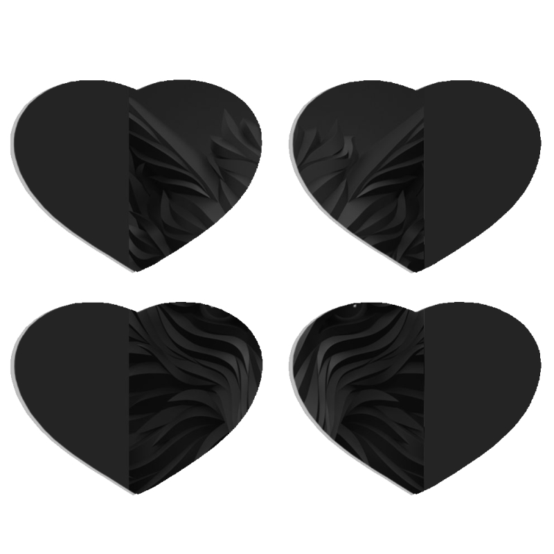 Магнитные фотопазлы Сердце 50 на 50 набор 4 штуки 