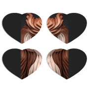 Магнитные фотопазлы Сердце 50 на 50 набор 4 штуки 