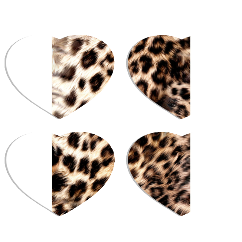 Магнитные фотопазлы Сердце 50 на 50 набор 4 штуки 