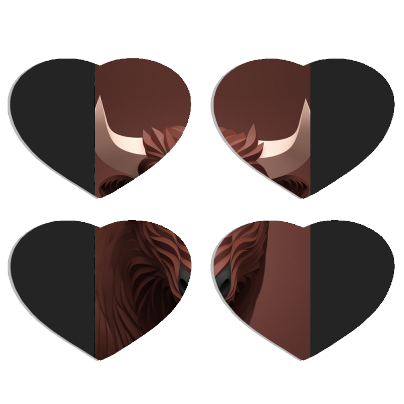 Магнитные фотопазлы Сердце 50 на 50 набор 4 штуки 