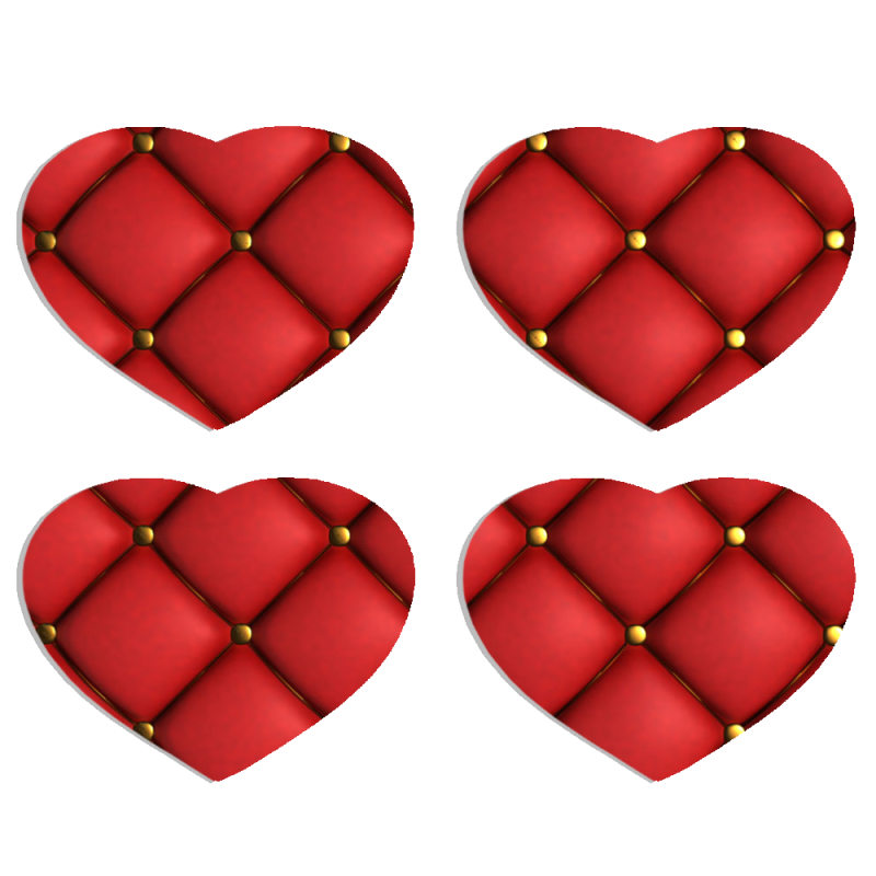 Магнитные фотопазлы Сердце 50 на 50 набор 4 штуки 