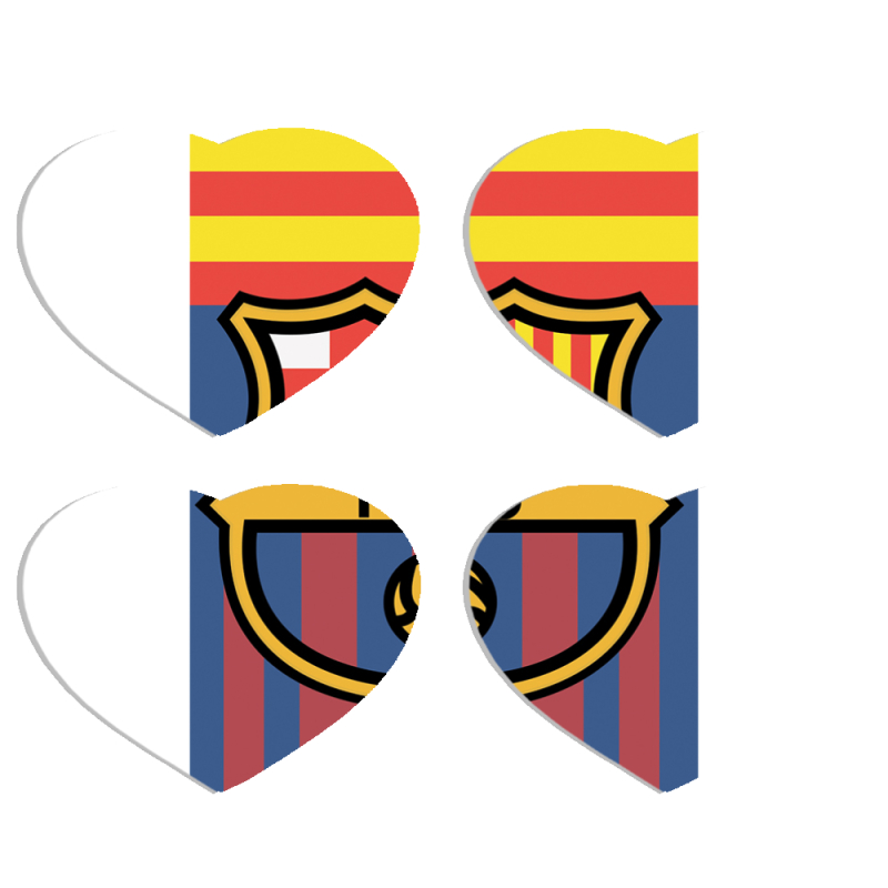 Магнитные фотопазлы Сердце 50 на 50 набор 4 штуки FC Barsa