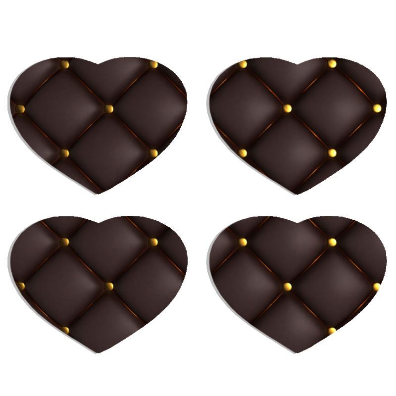 Магнитные фотопазлы Сердце 50 на 50 набор 4 штуки 