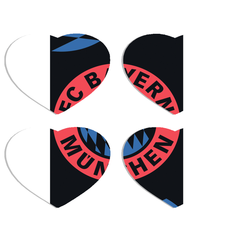 Магнитные фотопазлы Сердце 50 на 50 набор 4 штуки FC Bayern