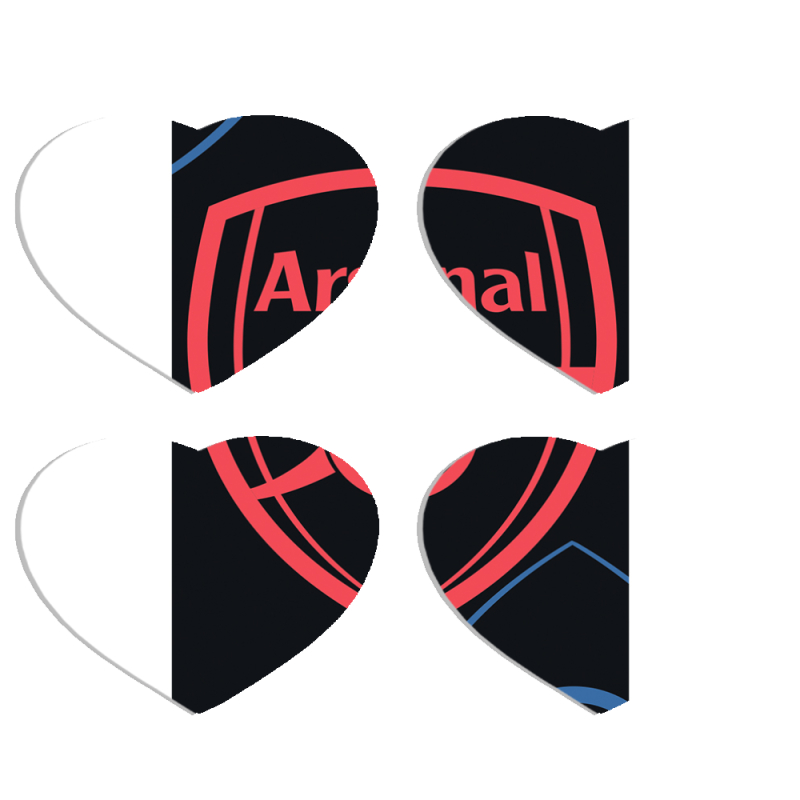 Магнитные фотопазлы Сердце 50 на 50 набор 4 штуки Football Arsenal