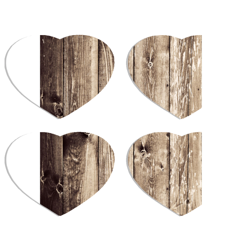 Магнитные фотопазлы Сердце 50 на 50 набор 4 штуки 