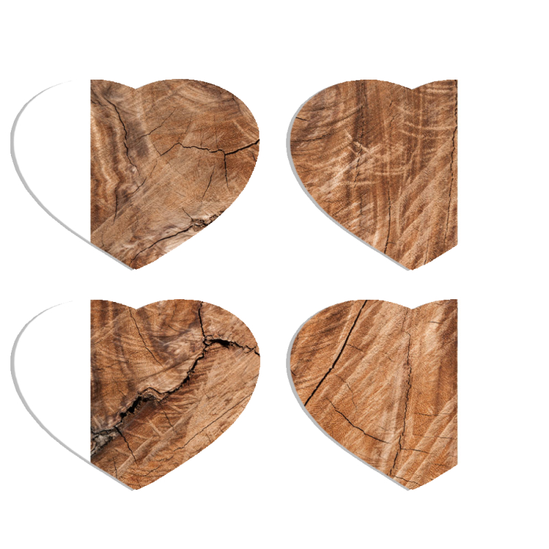 Магнитные фотопазлы Сердце 50 на 50 набор 4 штуки 