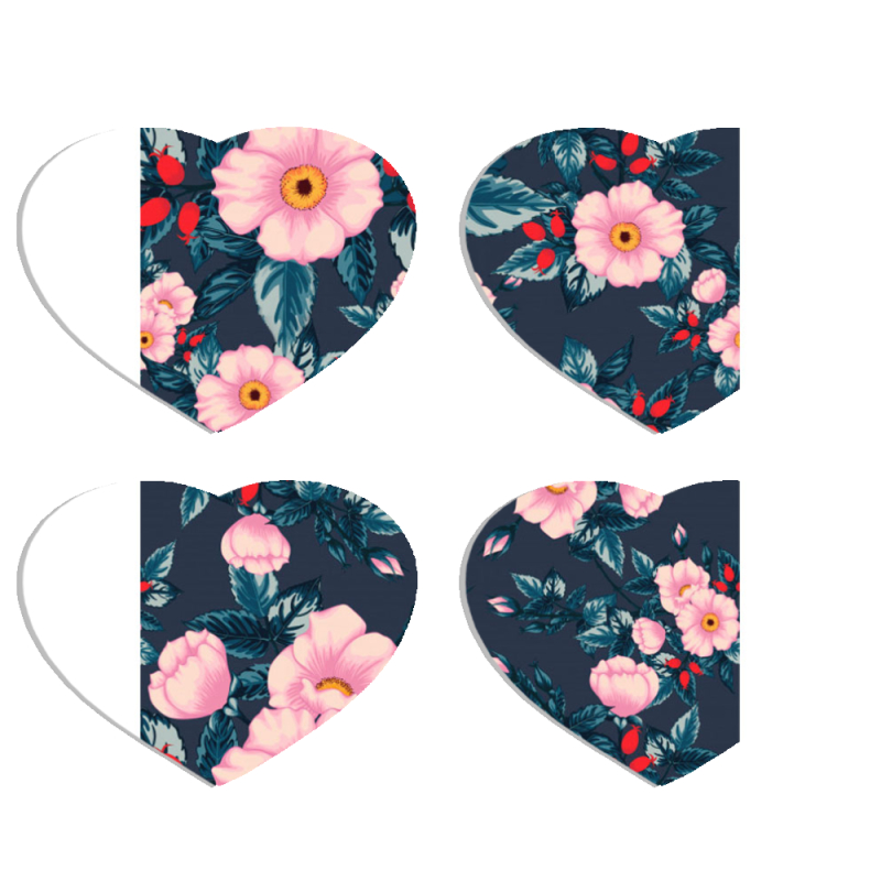 Магнитные фотопазлы Сердце 50 на 50 набор 4 штуки 