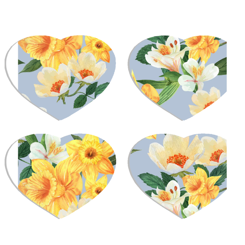 Магнитные фотопазлы Сердце 50 на 50 набор 4 штуки 