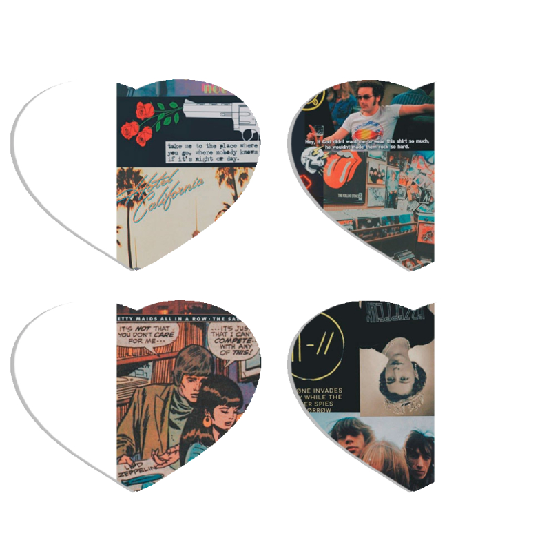 Магнитные фотопазлы Сердце 50 на 50 набор 4 штуки 