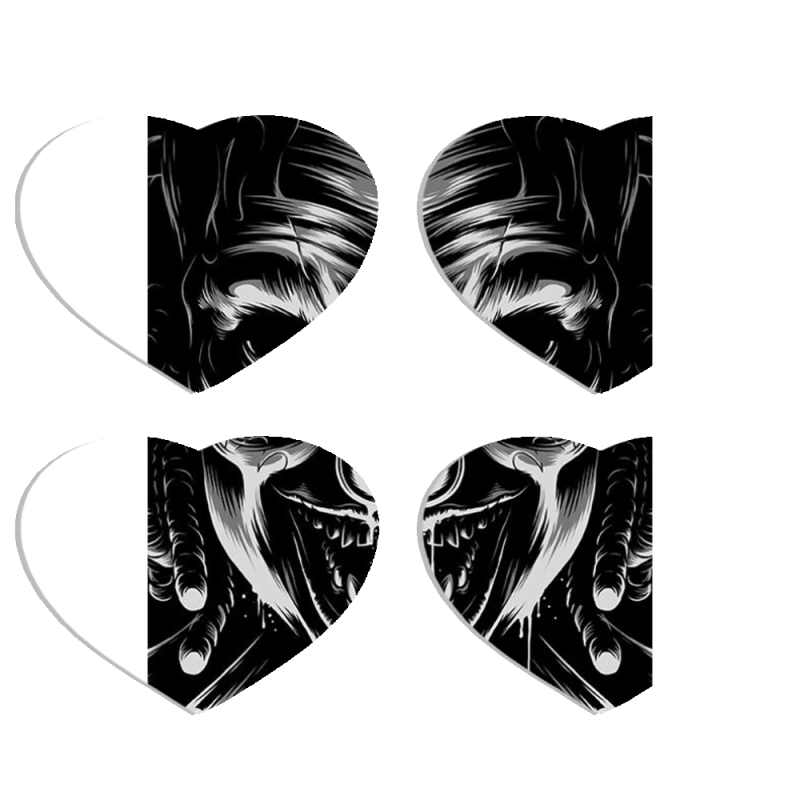 Магнитные фотопазлы Сердце 50 на 50 набор 4 штуки 