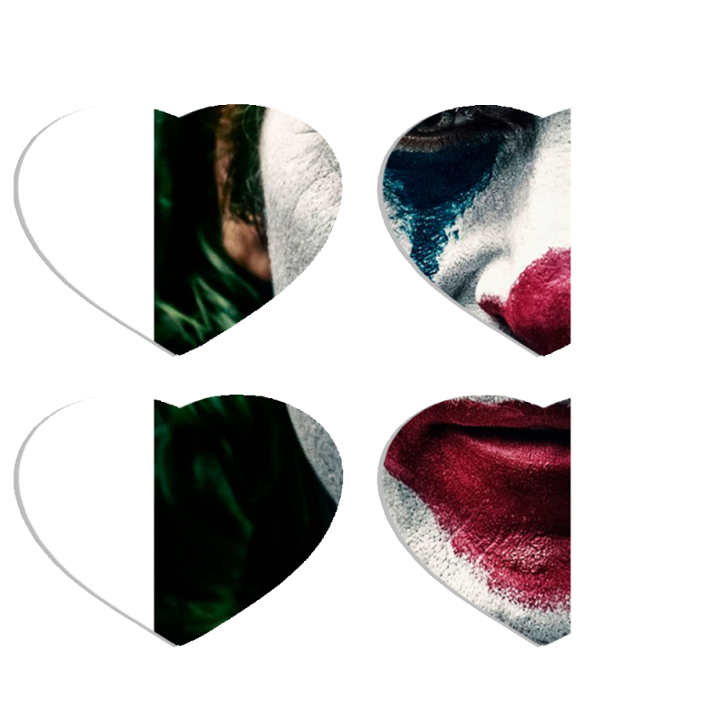 Магнитные фотопазлы Сердце 50 на 50 набор 4 штуки Joker Background