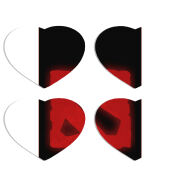 Магнитные фотопазлы Сердце 50 на 50 набор 4 штуки Dota 2