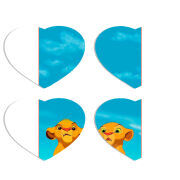 Магнитные фотопазлы Сердце 50 на 50 набор 4 штуки 