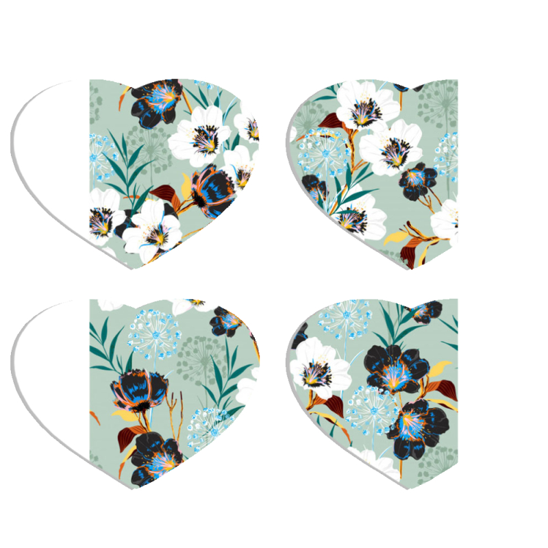 Магнитные фотопазлы Сердце 50 на 50 набор 4 штуки 