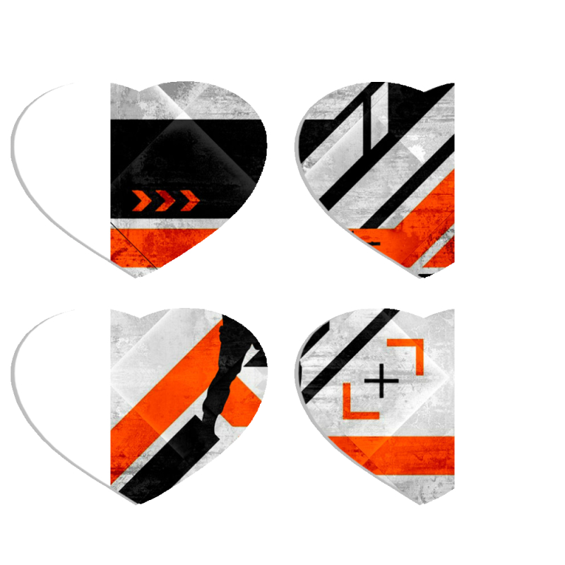 Магнитные фотопазлы Сердце 50 на 50 набор 4 штуки CS:Go Asimov