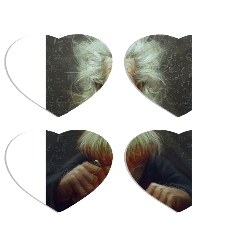 Магнитные фотопазлы Сердце 50 на 50 набор 4 штуки 