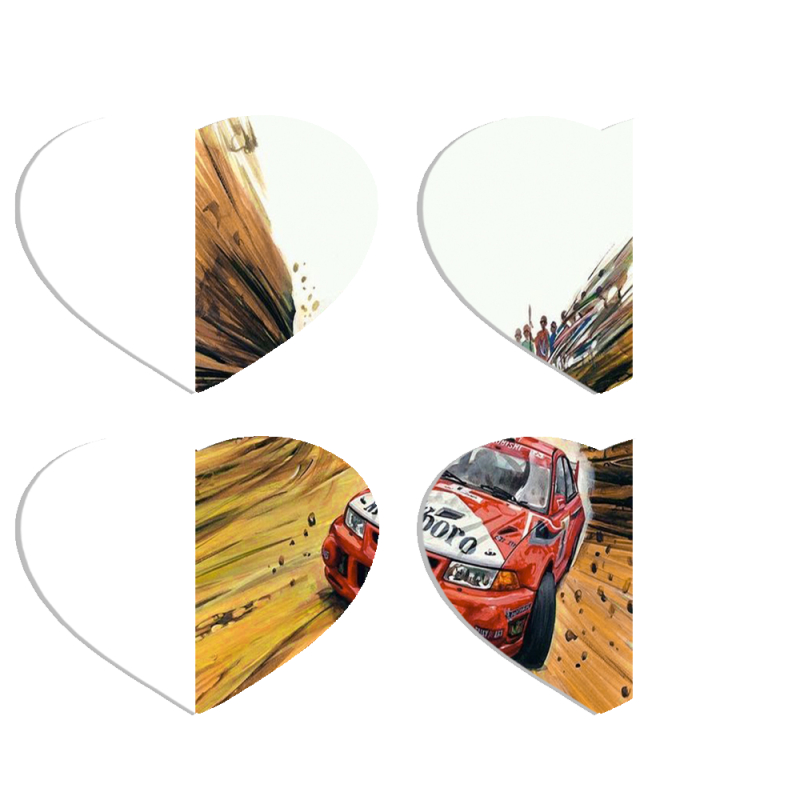 Магнитные фотопазлы Сердце 50 на 50 набор 4 штуки Rally