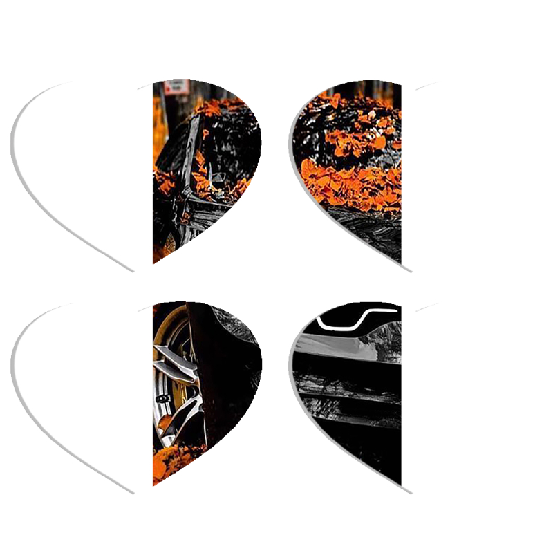 Магнитные фотопазлы Сердце 50 на 50 набор 4 штуки BMW M3