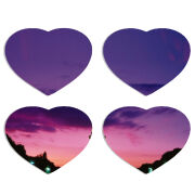 Магнитные фотопазлы Сердце 50 на 50 набор 4 штуки Полночь в Париже