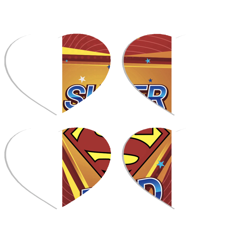 Магнитные фотопазлы Сердце 50 на 50 набор 4 штуки Super Dad