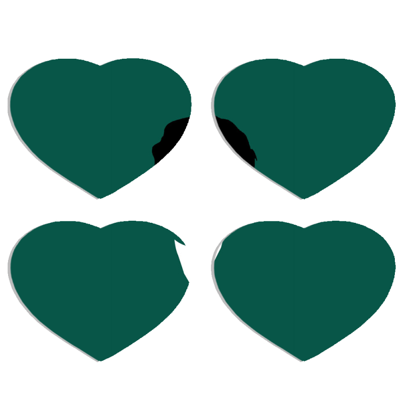 Магнитные фотопазлы Сердце 50 на 50 набор 4 штуки siquid game 456