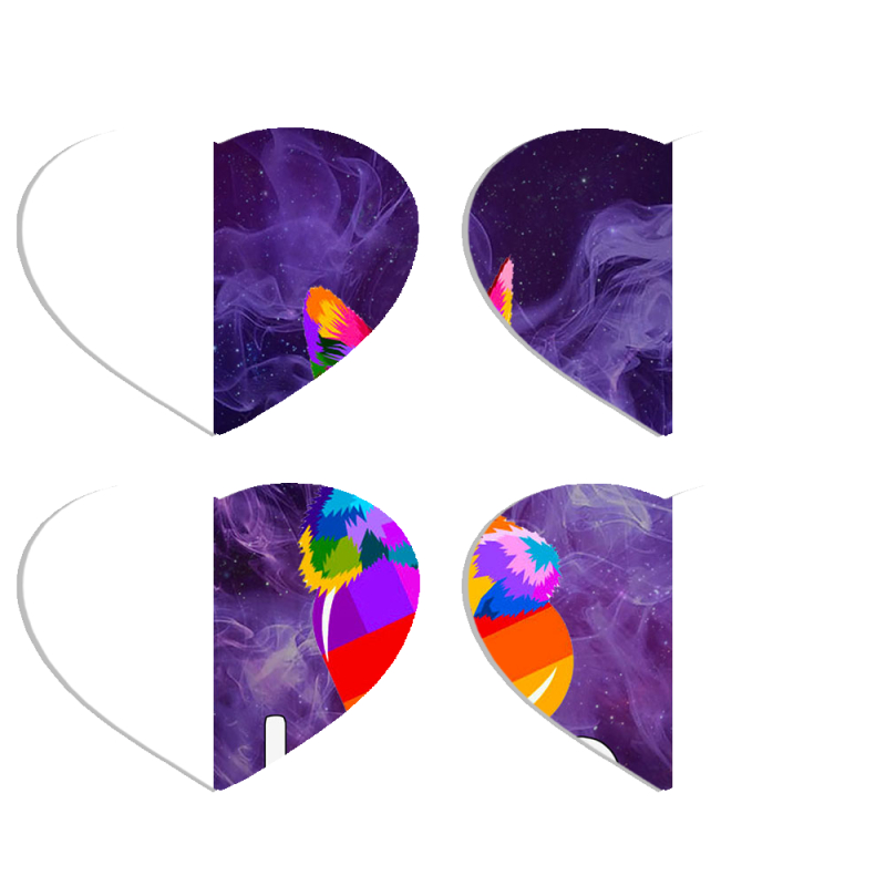 Магнитные фотопазлы Сердце 50 на 50 набор 4 штуки Likee Cat