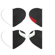 Магнитные фотопазлы Сердце 50 на 50 набор 4 штуки 