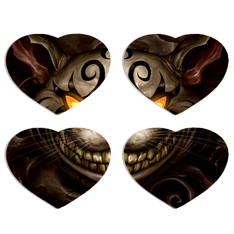 Магнитные фотопазлы Сердце 50 на 50 набор 4 штуки 