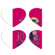 Магнитные фотопазлы Сердце 50 на 50 набор 4 штуки 