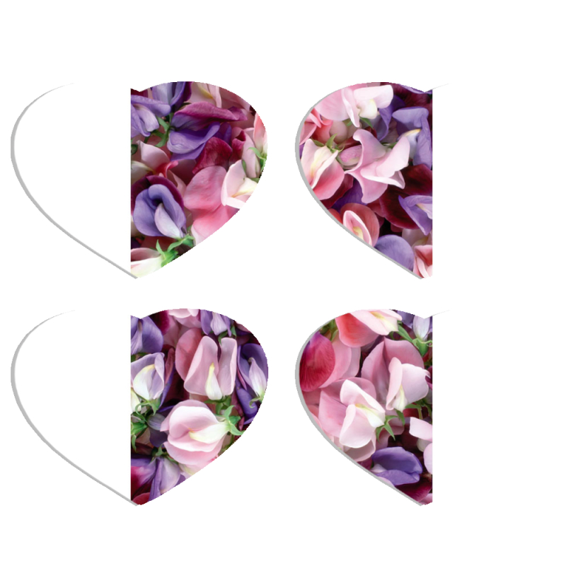 Магнитные фотопазлы Сердце 50 на 50 набор 4 штуки 