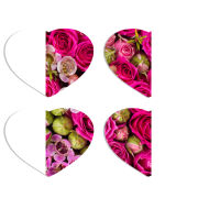 Магнитные фотопазлы Сердце 50 на 50 набор 4 штуки 