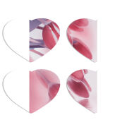 Магнитные фотопазлы Сердце 50 на 50 набор 4 штуки 