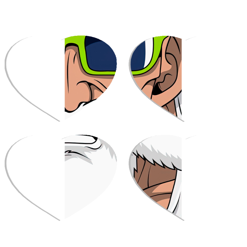 Магнитные фотопазлы Сердце 50 на 50 набор 4 штуки Master Roshi