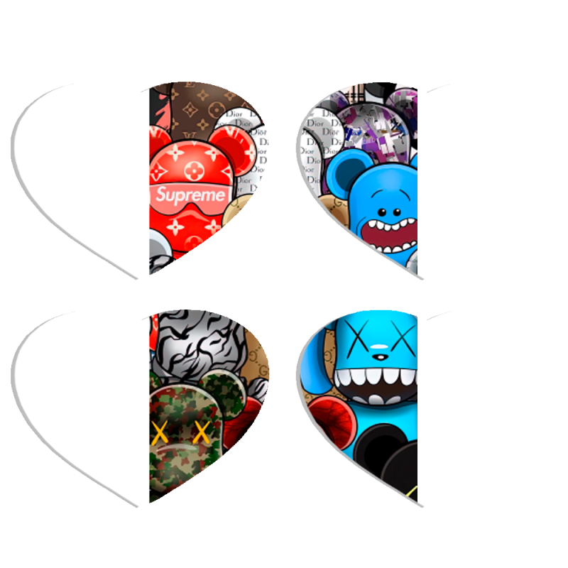 Магнитные фотопазлы Сердце 50 на 50 набор 4 штуки Find your bear