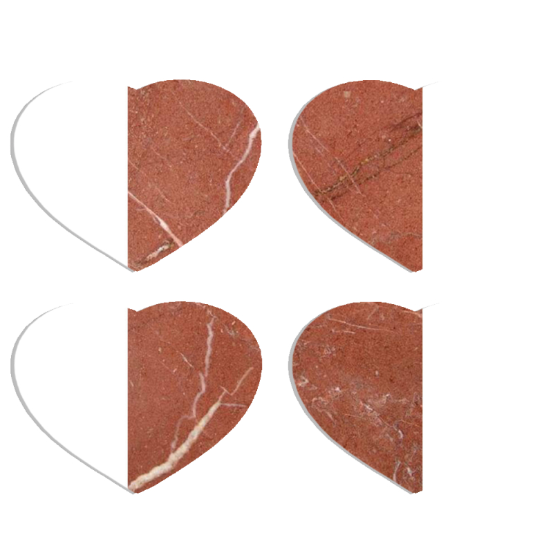 Магнитные фотопазлы Сердце 50 на 50 набор 4 штуки 